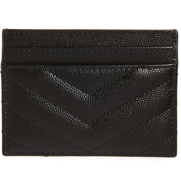 NIB ♠️ Saint Laurent Monogram Leather Card Case - Picture 2 of 3